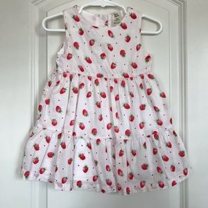 OshKosh Strawberry Print Sleeveless Dress